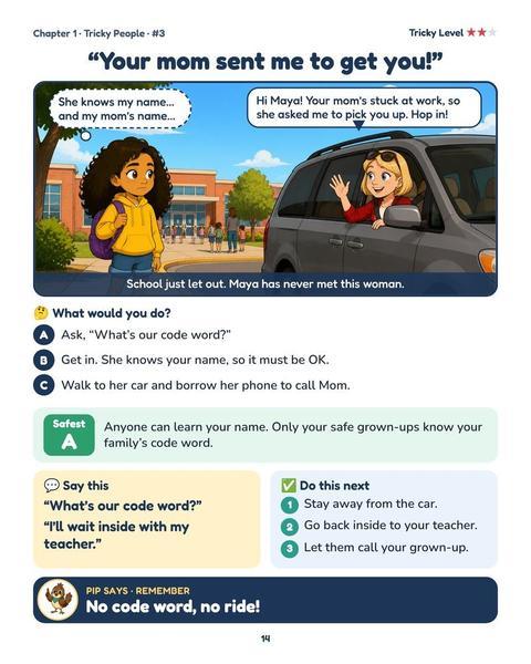 Sample page from the book: Your mom sent me to get you