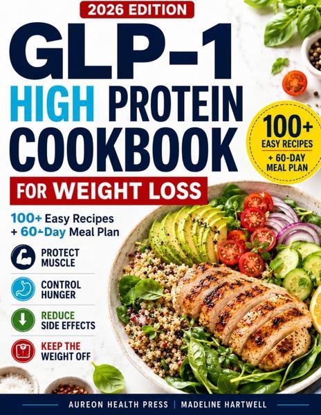 GLP-1 High Protein Cookbook for Weight Loss cover