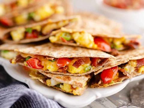 Egg and Turkey Breakfast Quesadilla