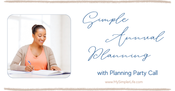 Simple Annual Planning with Planning Party Call