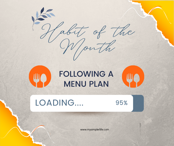 Following a Menu Plan