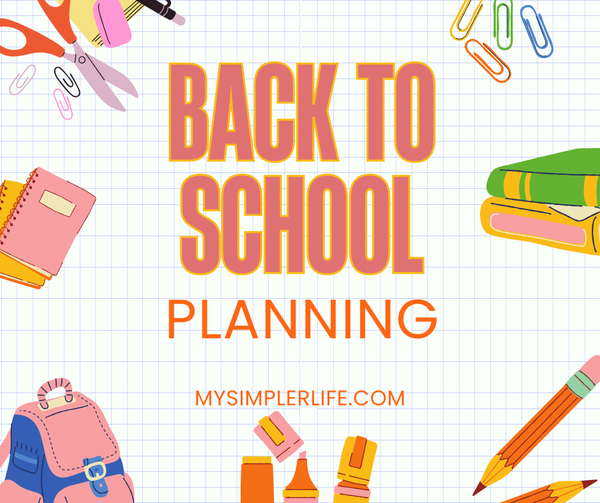 Back to school planning