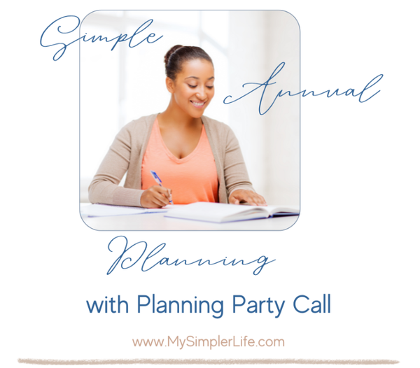 Simple Annual Planning Call