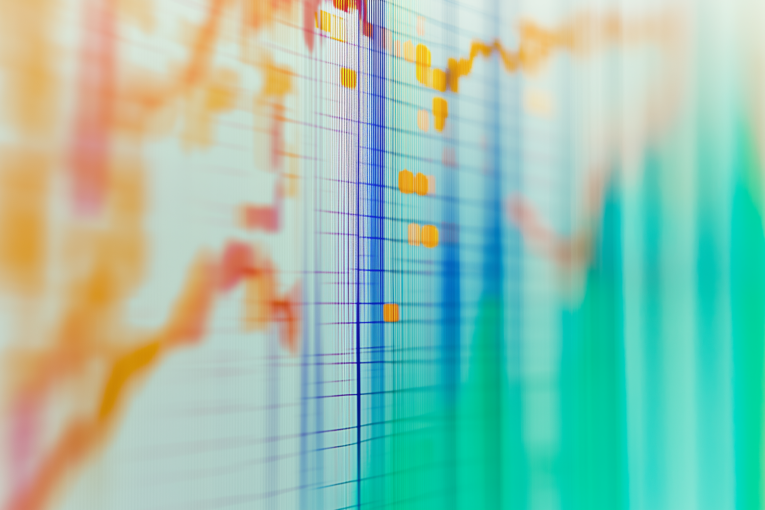 Abstract financial growth chart