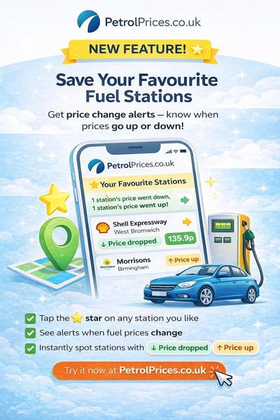 Save Your Favourite Fuel Stations