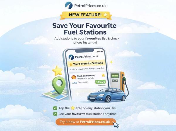 Save Your Favourite Fuel Stations