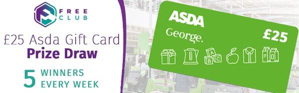 Win 1of 5 Asda £25 Gift Cards
