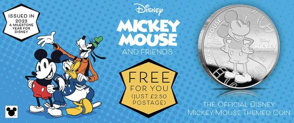 Free Disney Mickey Mouse Coin