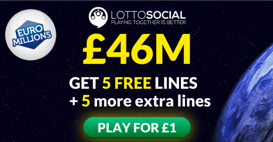 £47M Euromillions Jackpot - 10 Lines for £1