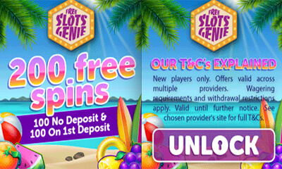100 Free Spins - No Deposit Needed