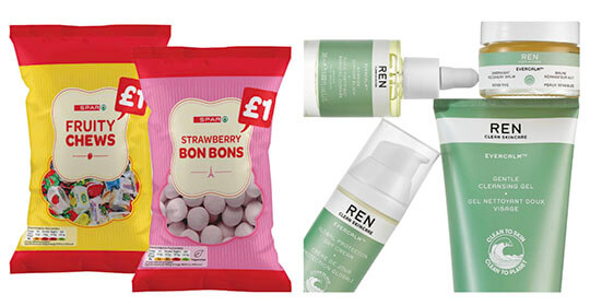 Free SPAR Sweets Bag and Free REN Skincare