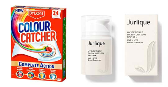 Free Dylon Colour Catcher Sheets and Free Jurlique SPF 50+ Lotion