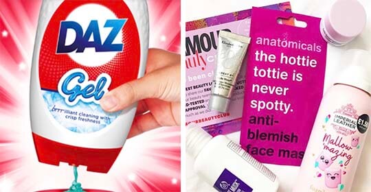 Free Daz Gel Laundry Detergent and Free Glamour Beauty Club Samples