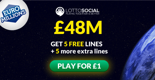 £48M Euromillions Jackpot - 10 Lines for £1