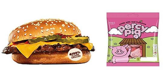 Free Burger King Cheeseburger and Free M&S Percy Pig Sweets Bag