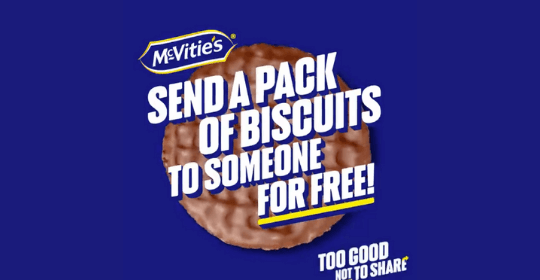 Free McVitie's Biscuits - 10,000 available!