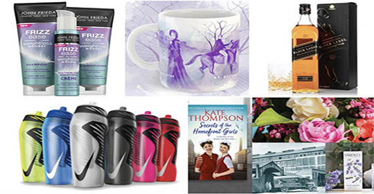 Free John Frieda Shampoo & Conditioner, Jane Eyre Mug,  Johnnie Walker Whisky & More