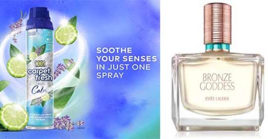 Free 1001 Carpet Fresh Spray Bottle and Free Estee Lauder Perfume