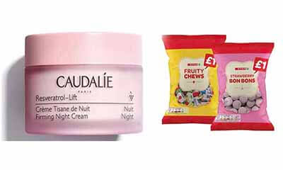 Free Caudalie Anti-Wrinkle Cream and Free Spar Sweets Bag