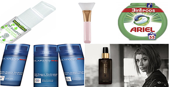 Free Clarins Moisturising Lotion, Sebastian Professional Hair Oil, Naturint Dry Shampoo & More