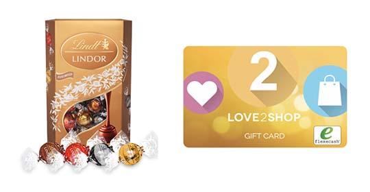 Free Lindt Chocolate Treat and Free Love2Shop Gift Card (Up To £20)