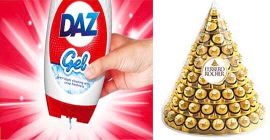 Free Daz Gel Detergent and Free Ferrero Rocher Pyramid