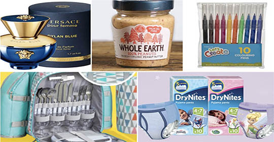 Free Versace Perfume, Peanut Butter, WHSmith Colouring Pens & More