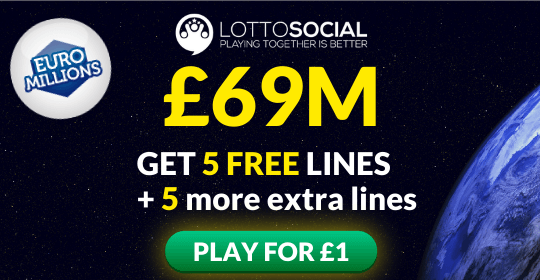 £69M Euromillions Jackpot - 10 Lines for £1