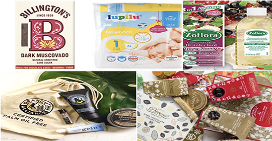 Free Natural Sugar Bag, Zoflora Disinfectant Bottles, Palm Oil Free Products Box & More