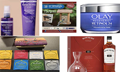Free Olay Moisturiser, Sanctuary Spa Balm, Cooking Recipe Book & More