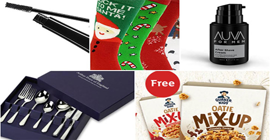 Free IT Superhero Mascara, Walkers Christmas Socks, Quaker Cereal & More