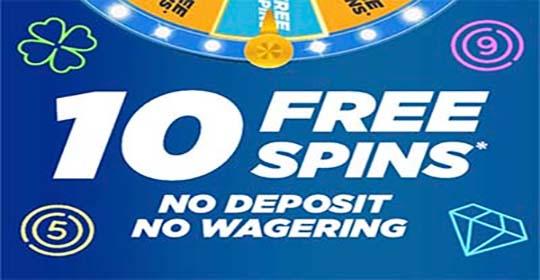 10 Free Spins No Deposit No Wagering