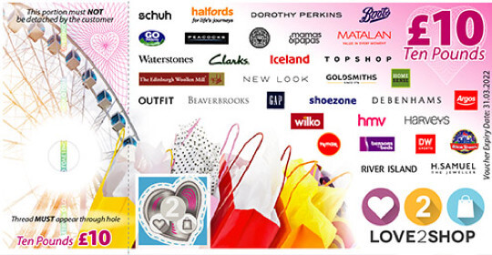 Earn a Free £10 Love2Shop Voucher