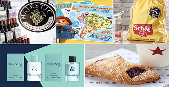 Free Tiffany Perfume, Paddington Bear Sticker Pack, Bottle of Majestic Wine & More