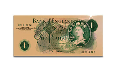 Free Platinum Jubilee £1 Banknote