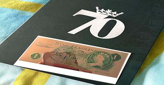 Free Platinum Jubilee £1 Banknote