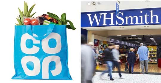 Free Co-op Chocolates and Free WHSmith Vouchers