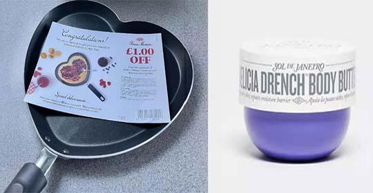 Free Bonne Maman Tefal Pan and Free Sol De Janeiro Body Butter