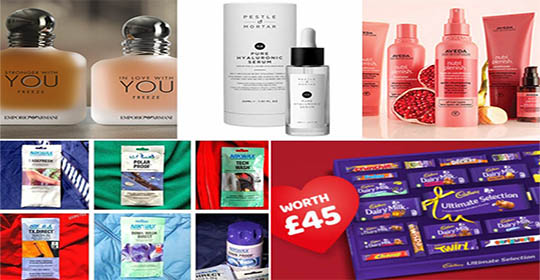 Free Armani Perfume, Pure Hyaluronic Serum, Aveda Deep Conditioner & More