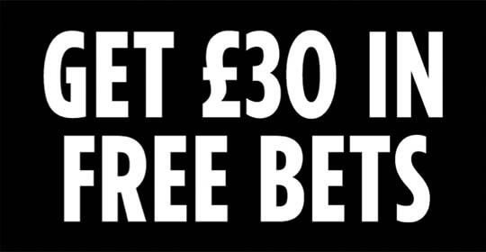 Get £30 In Free Bets
