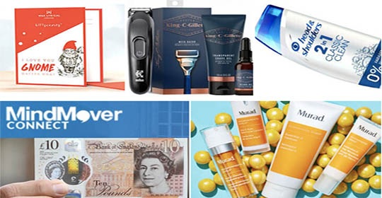 Free Scented Gift Card, King C. Gillette Grooming Kit, Head & Shoulders & More