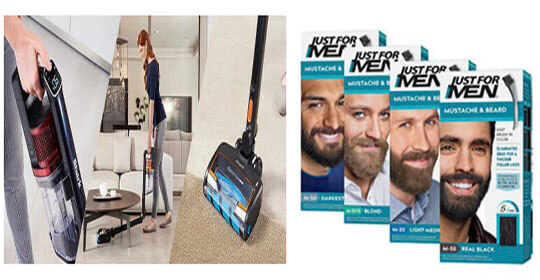 Free Shark Vacuum Cleaners and Free Just For Men Hair Care