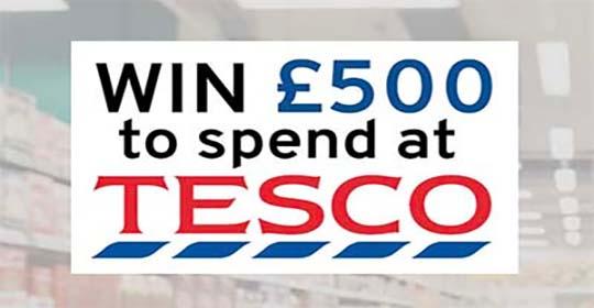 Win £500 to spend at Tesco