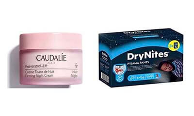 Free Caudalie Anti-Wrinkle Cream and Free Huggies DryNites Nappies