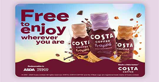 Free Costa Coffee Frappe