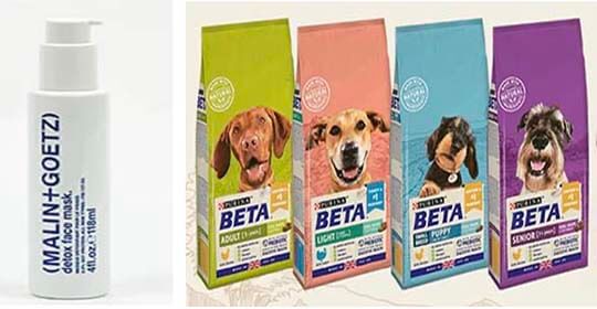 Free Malin+Goetz Face Mask and Free Purina Dog Food