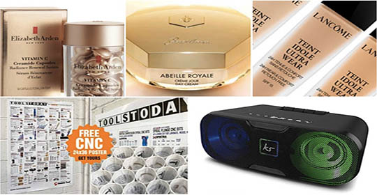 Free Elizabeth Arden Capsules, Lancome Foundation, Guerlain Day Cream & More