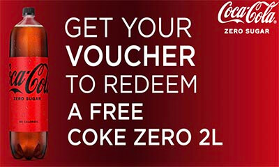 Free Coke Bottle (2 Litres)