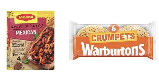 Free Maggi Cooking Spices Pack and Free Warburtons Crumpets