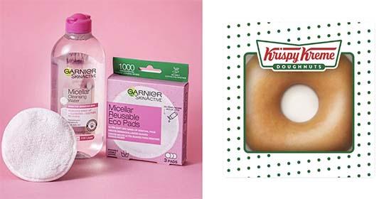 Free Garnier Beauty Products and Free Krispy Kreme Doughnut